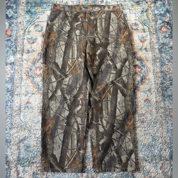 Vintage Carhartt Realtree Camouflage Carpenter Pants Size 38 - Picture 2 of 5